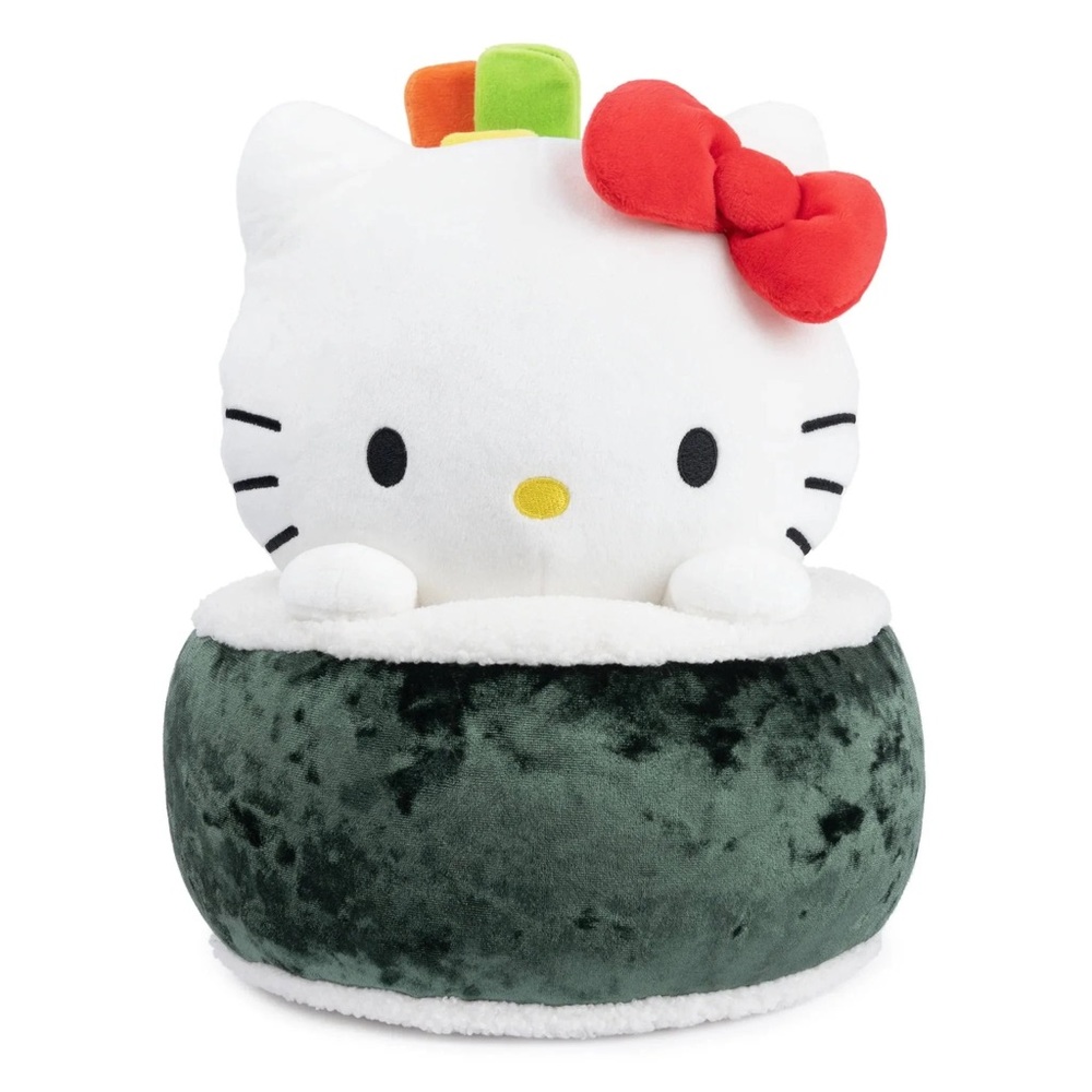 GUND Sanrio Hello Kitty Sushi Plush, Premium Stuffed Animal, Green/White, 10”